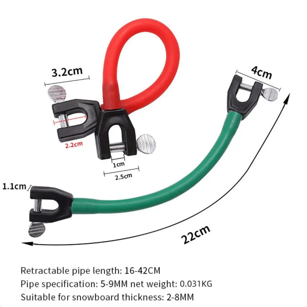 For Beginners Ski Tip Connector Anti-slip High Elasticity Ski Fixture Firmer Safe Ski Wedge Aid Connector For Skiing Beginners