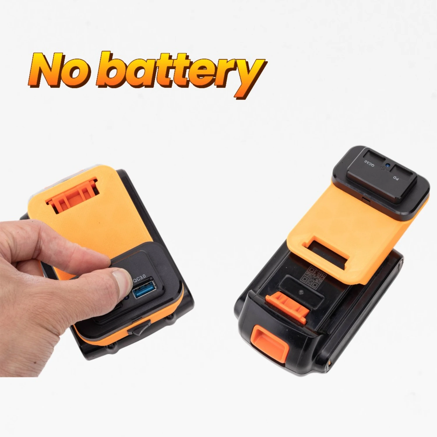 

Адаптер для литиевых аккумуляторов BLACK+DECKER 20V с интерфейсами USB и Type-C: быстрое зарядное устройство, портативный внешний аккумулятор для мобильных телефонов