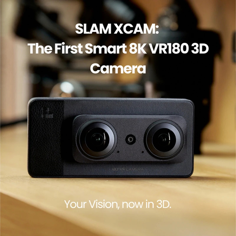 SLAM XCAM 8K 30FPS VR180 3D Camera Dual 1/1.5