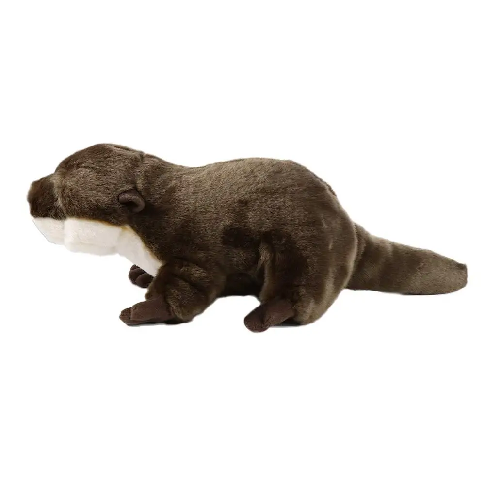 Crianças presente de natal macio bonito 46cm animal brinquedo de pelúcia lontra bonecas de pelúcia animal de pelúcia lontra brinquedo de pelúcia simulação lontra
