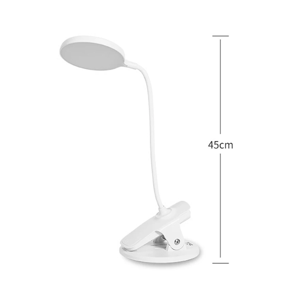 Rechargeable LED Desk Lamp Eye Protection Read Book Light 3 Brightness Touch Control Dimmable Reading Lamp with Flexible Neck