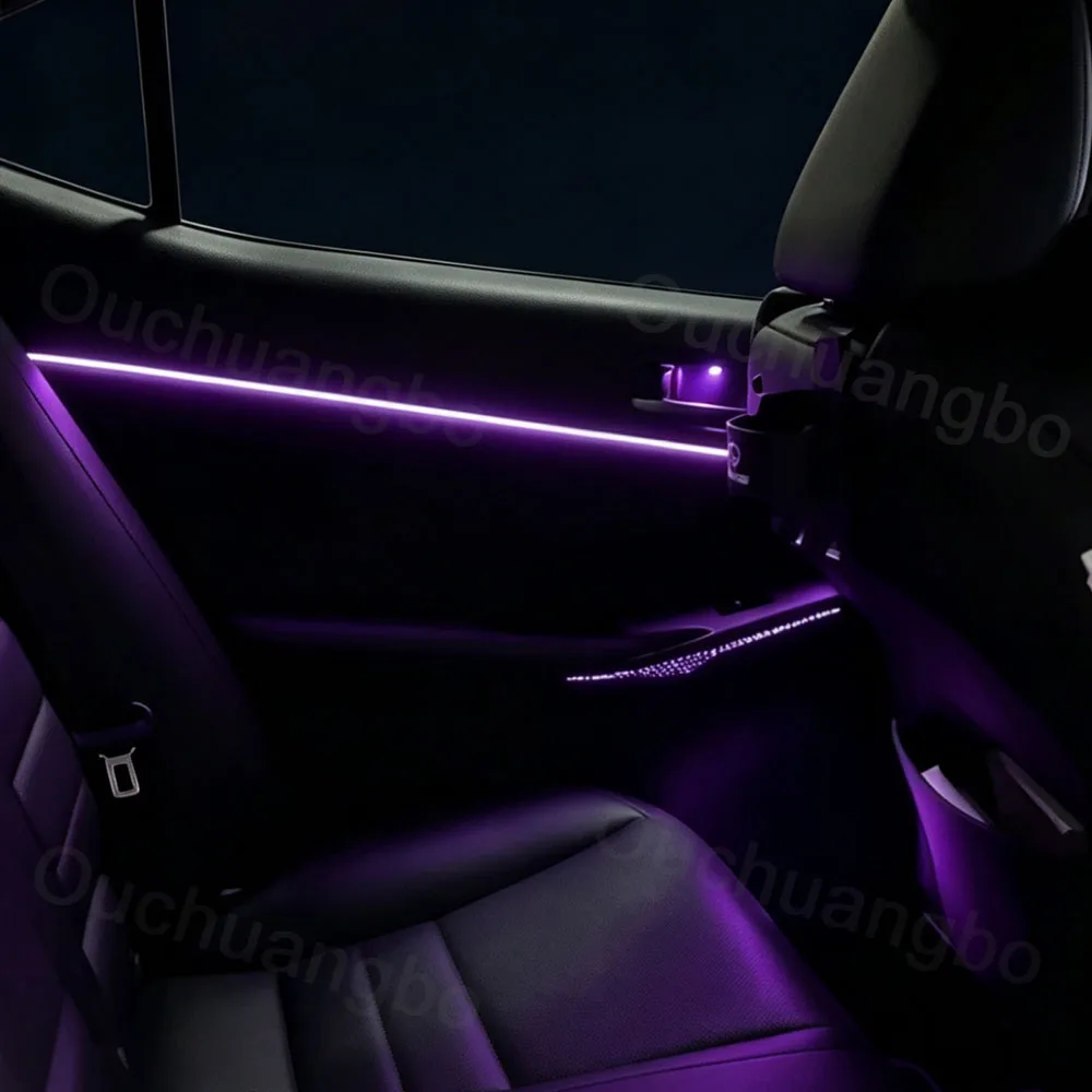 Ouchuangbo LED Light Kit for IS IS250 IS200t IS300 IS350 2014-2021 Interior Ambient Lighting Atmosphere Lamp Backlight Trim