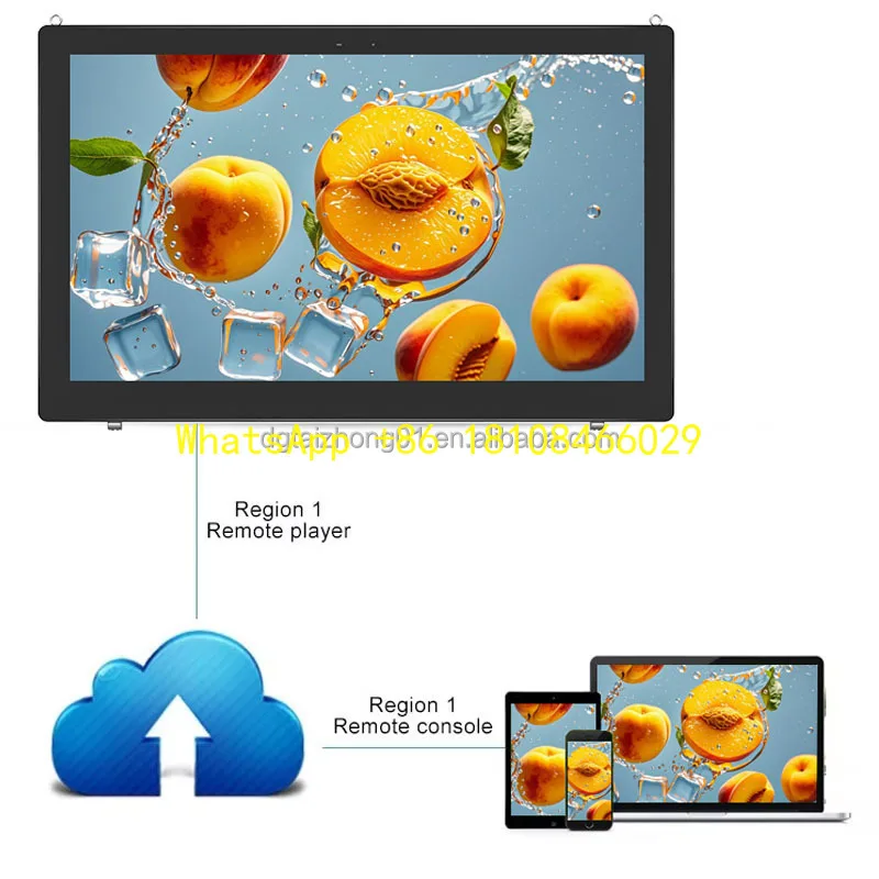 55-Zoll-Vertikaldisplay zur Wandmontage für den Außenbereich, 3000 Nits Helligkeit, digitale Beschilderung und Displays, IP65 wasserdicht, digital