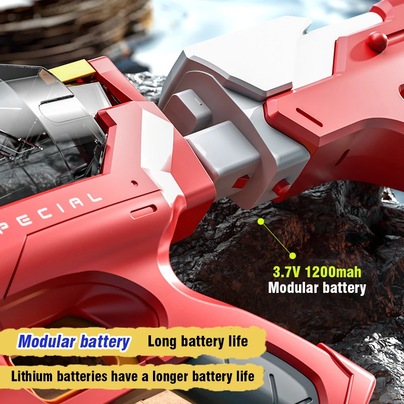 Pistola de agua eléctrica de gran capacidad, juegos de piscina al aire libre para niños, juguete de playa, pistola de agua eléctrica de succión de agua automática con luces