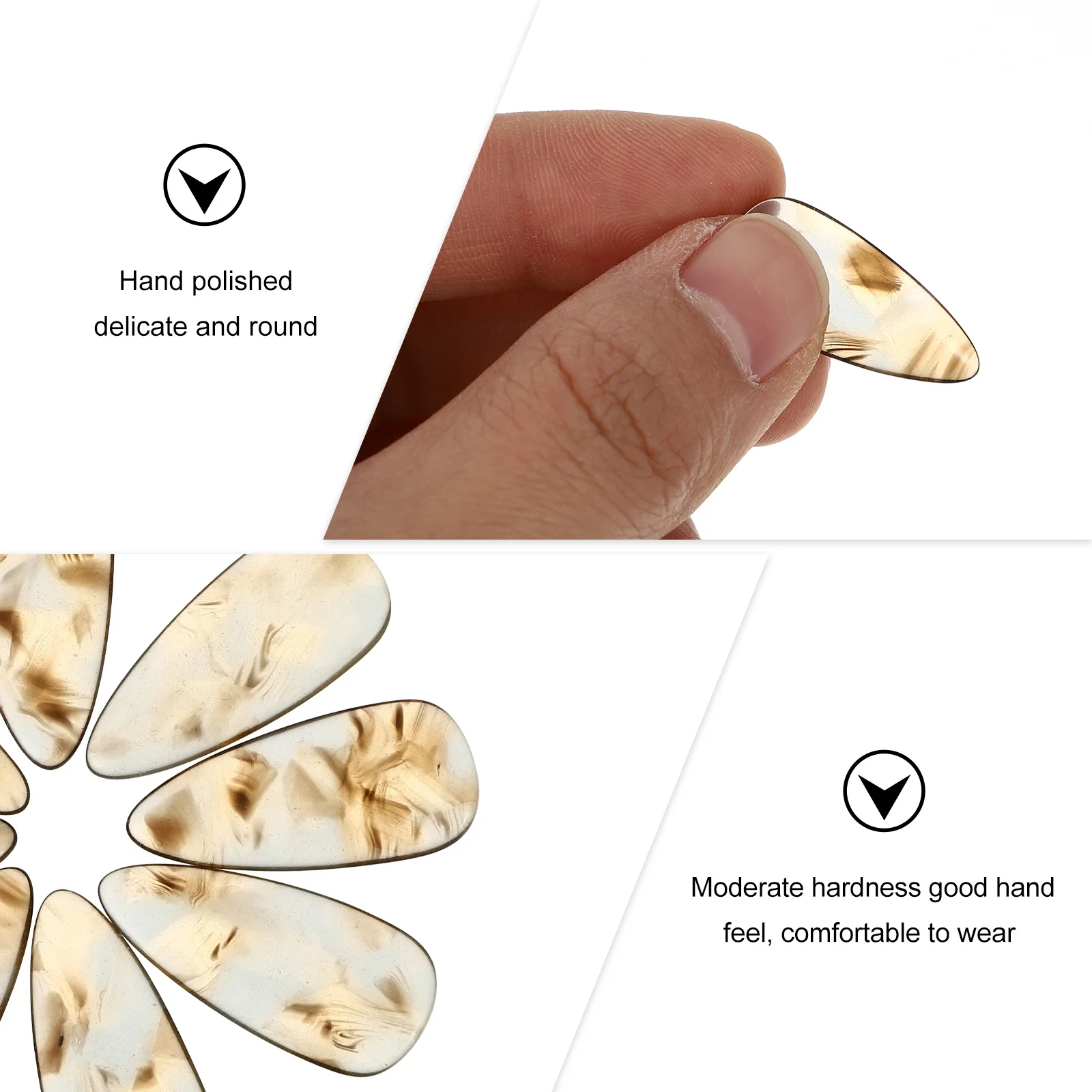 

8pcs Guzheng Nails Lightweight Smooth Round Finger Picks Protective Finger Protectors For Beginners Guzheng Accessories Tools