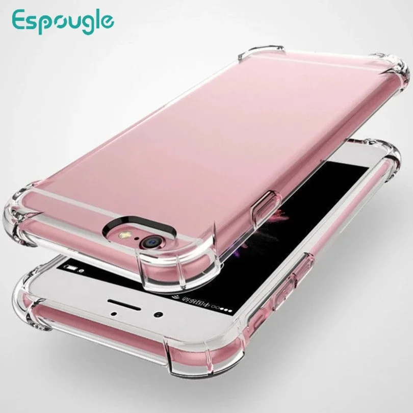 1000pcs Transparent Shockproof TPU Cover Silicone Clear Phone Case For iPhone 16 15 11 12 13 14 Pro X XS Max XR 7 8 SE