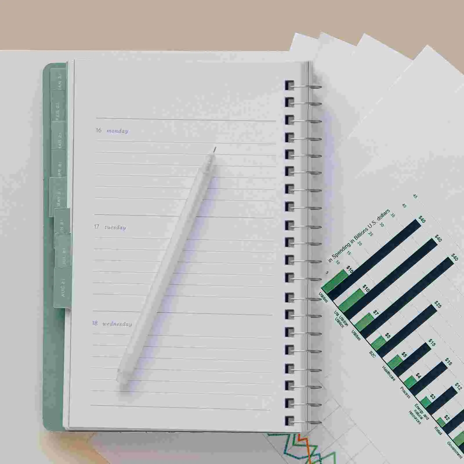 50 Pcs Loose Leaf Key Chain Loose-leaf Buckle Travel Ring Clasp Multi-function Metal Gift Card Book Rings Binder