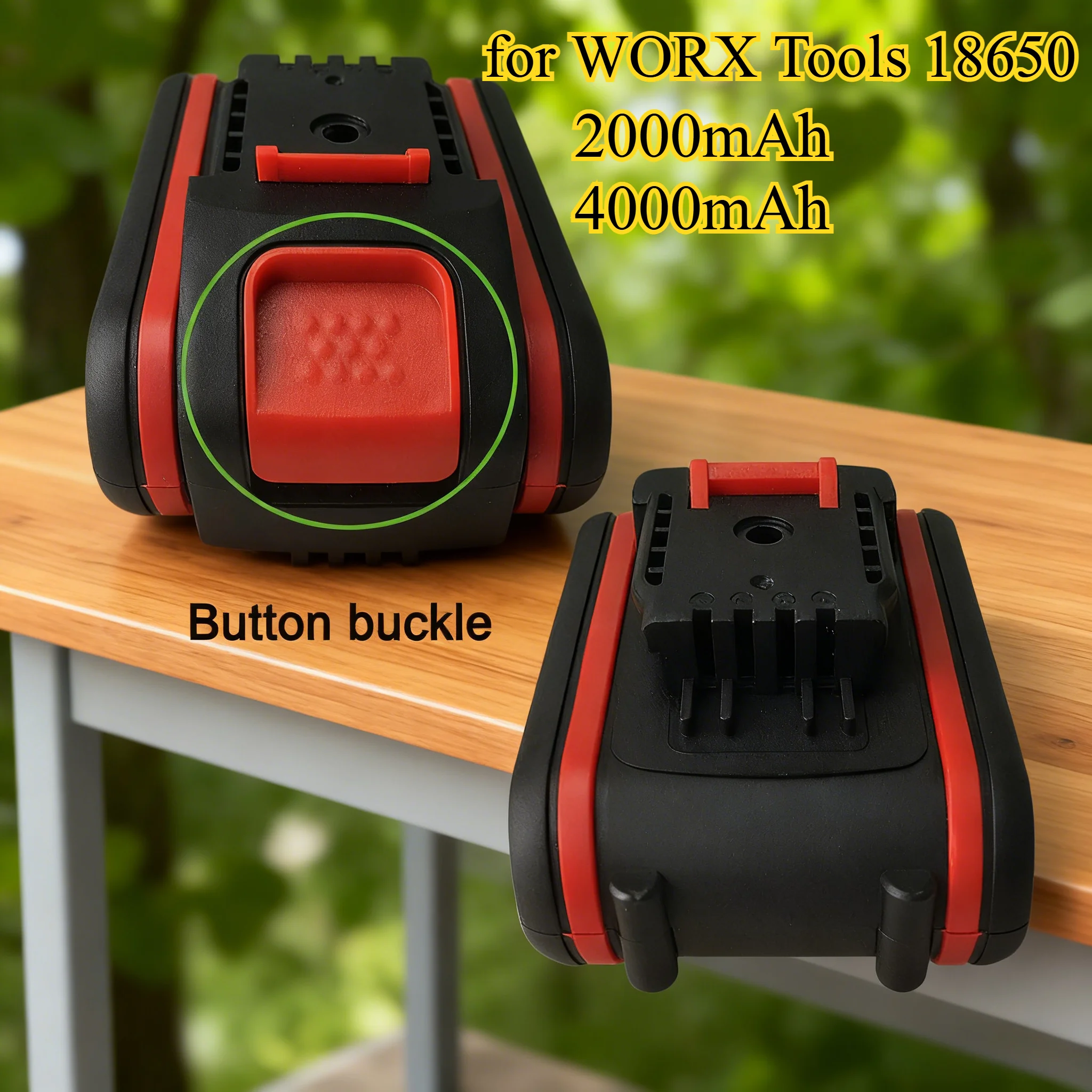 

Замена литий-ионной батареи 4000 мАч, 18 В для WORX Tools 18650, аккумуляторная батарея с защитной цепью, высокая мощность