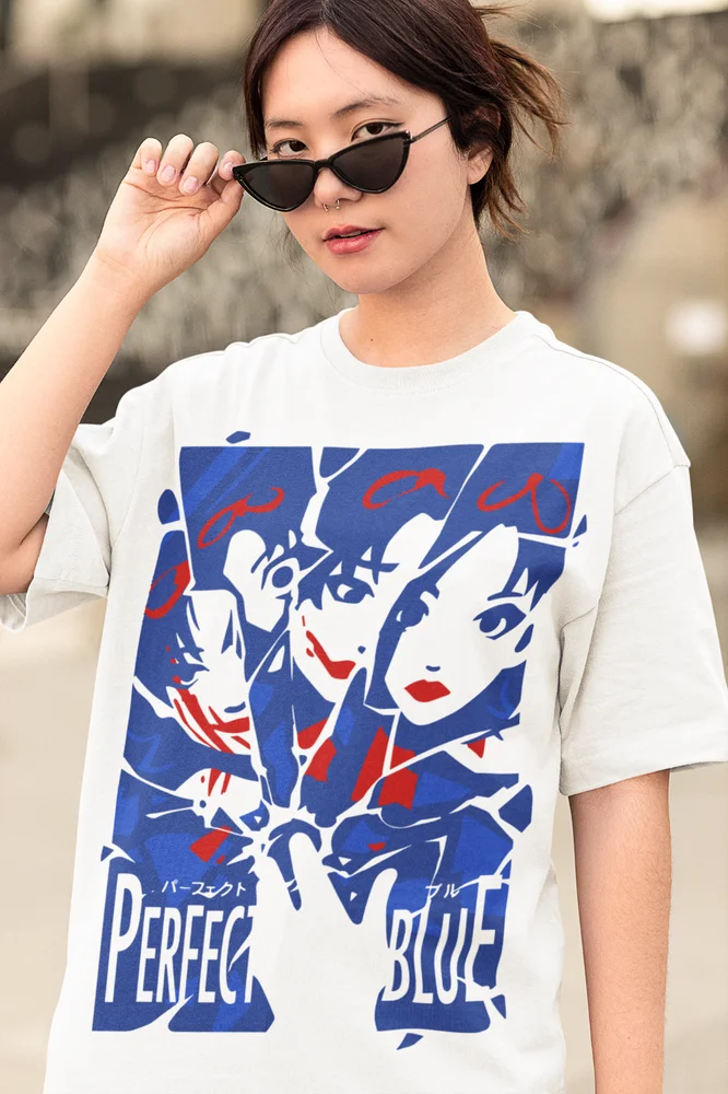Perfect Blue T-Shirt Gift Horror Anime Manga Perfect Blue Mima Kirigoe Soft Tee