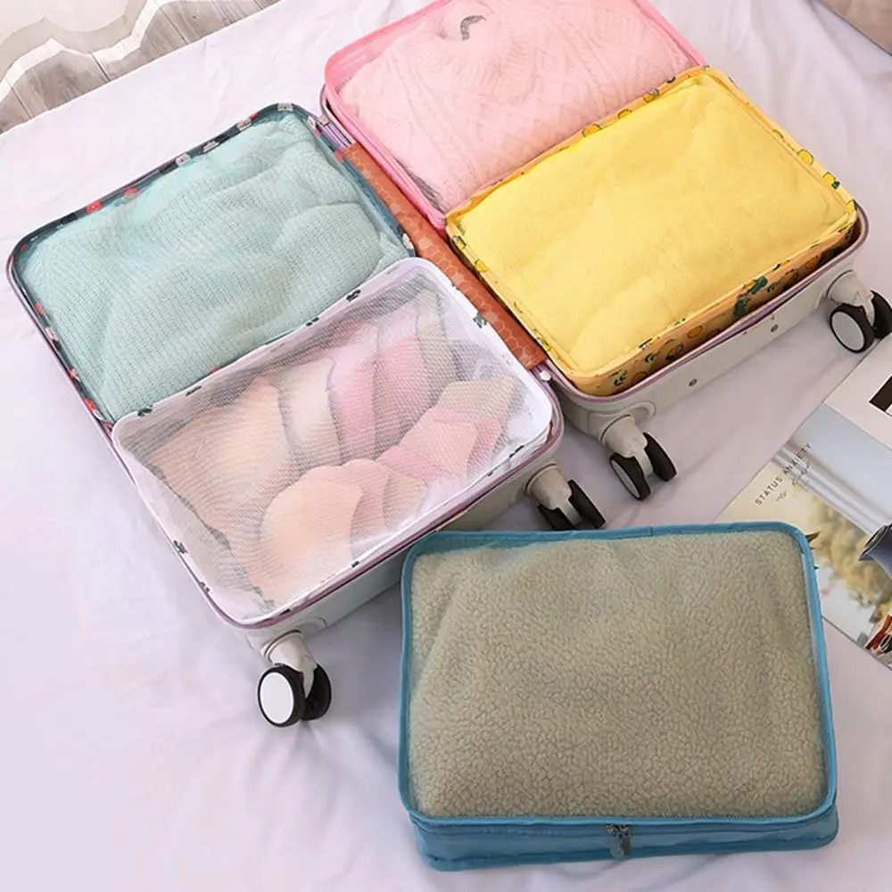 Travel Clothing Storage Bag Suitcase Clothes Storage Organizer Large Capacity Mesh Bag Portable Luggage Pouch