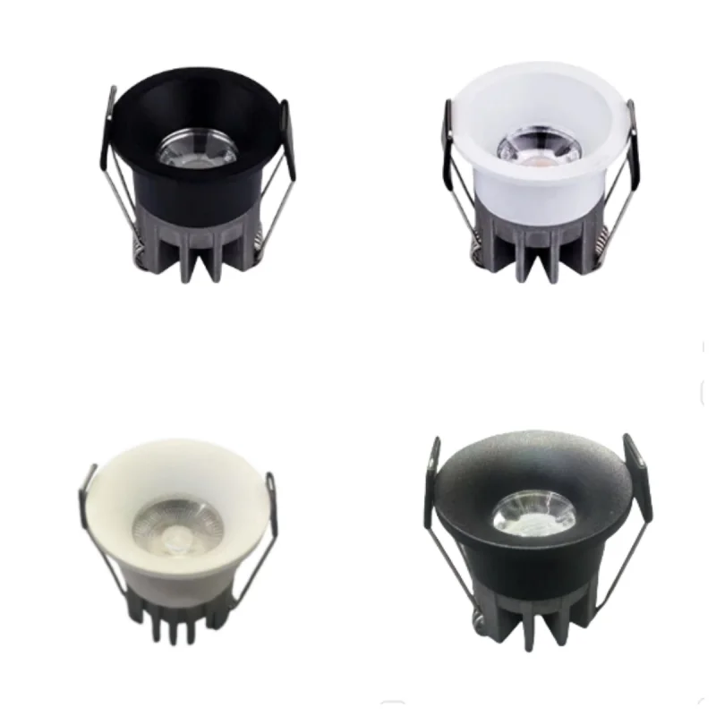 Recessed Dimmable LED Anti-Glare Downlight 3W/5W/7W Ceiling COB SpotLighting AC85-265V LED All over the sky star Indoor lighting