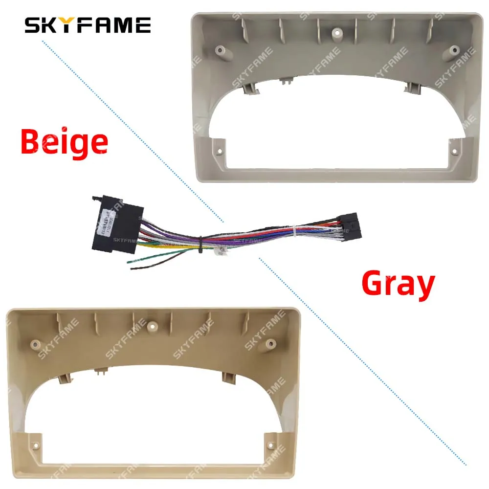 SKYFAME Car Frame Fascia Adapter Android Radio Dash Fitting Panel Kit For Fiat Siena Palio Weekend