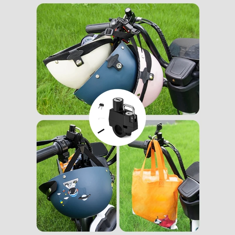 Helmets Locks Secure Helmets Locks for Enhances Security on Motorbikes & Scooters Dropship