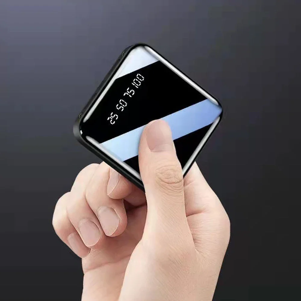 البوب لتقوم بها بنفسك 18650 قوة البنك المحمولة شحن Poverbank الهاتف المحمول LED مرآة عودة قوة البنك H مصباح يدوي لشحن المحمول Ph