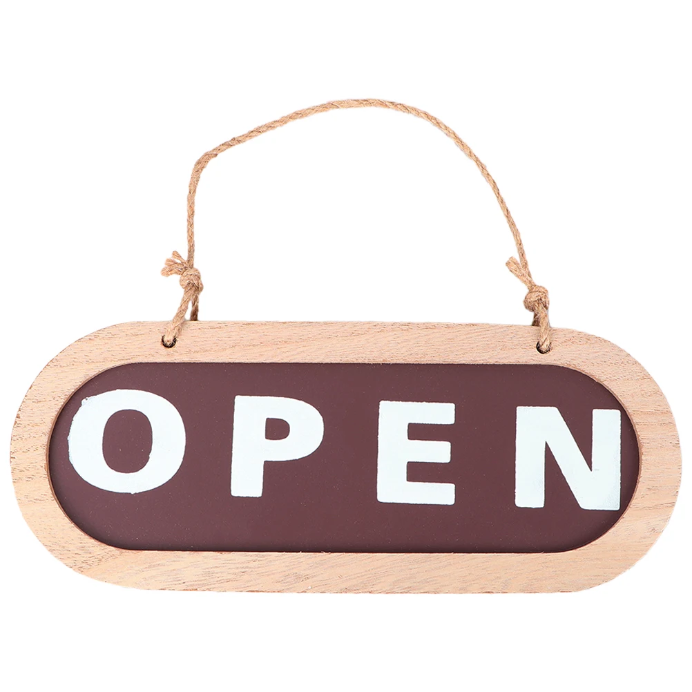 

Wooden Open Closed Sign for Business Double Sided Hanging Door Sign Shop Bar Decorative Store Opening Indicator