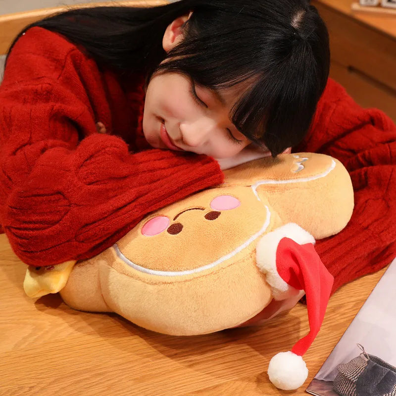

Star Wish Gingerbread Man Plush Kawaii Sweet Doll Christmas Biscuit Lovely Toy Pillow Cushion Soft Gift For Kids Friend