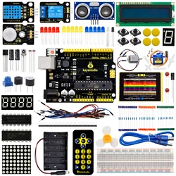 Keyestudio Basic Starter Kit Learning Suite V2 Upgraded Version For Arduino With UNOR3/Mega2560R3 Board Progarmming Starter Kit