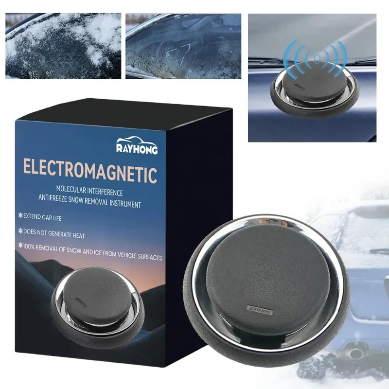 Elektromagnetischer Auto-Eisreiniger Tragbares Frostschutzmittel Eisschmelz- und Schneeräumwerkzeug Auto-Innenraum-Lufterfrischer für PKW LKW SUV