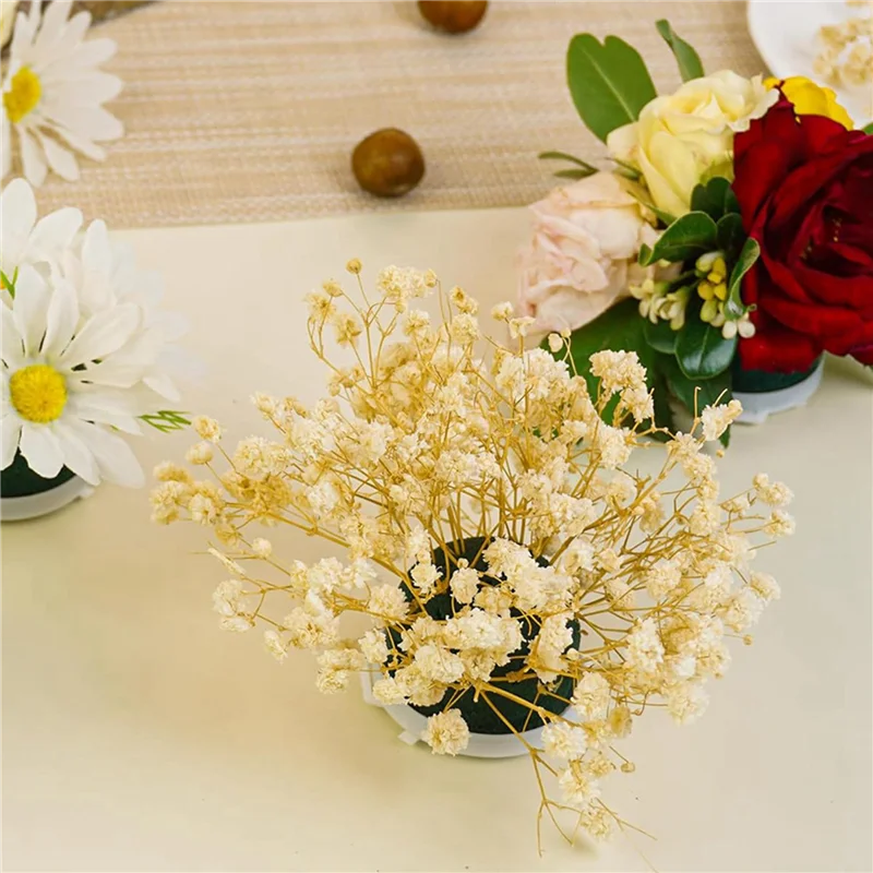 SHGO-36 Pcs Mini Round Floral Foam Holder,Green Dry And Wet Florist Flower Block Craft Arrangement Supplies For Wine Bottle