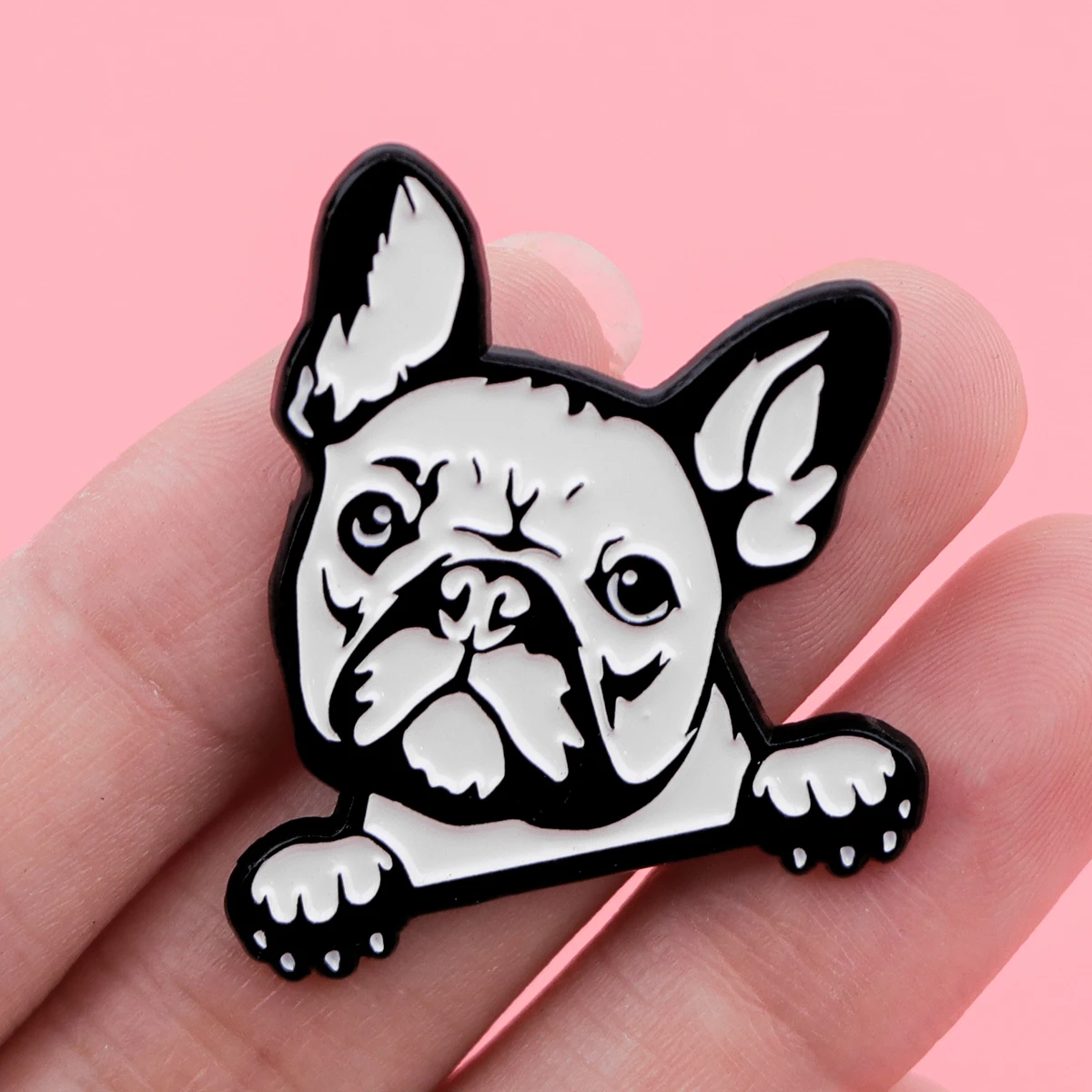 Bulldog Enamel Pin Brooch for Clothes Briefcase Badges on Backpack Accessories Lapel Pins Decorative Jewelry