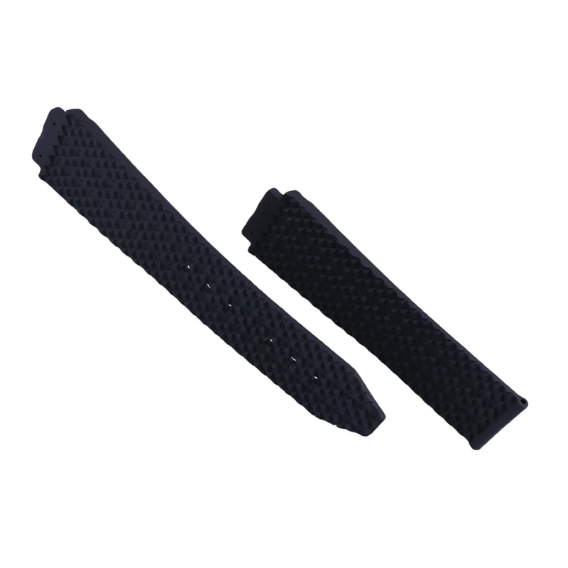 19x26 مللي متر الرجال حزام ساعة مطاطي الملحقات المتوافقة مع Hublot Big Bang ساعة الرياضة في الهواء الطلق ساعات سيليكون الفرقة الأساور