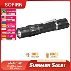 SOFIRN SP31V2 Flashlight 1200lm 18650 XPL-HI LED Torch Light Tactical Lamp High Power Flashlight 5300-5700K Lanterna
