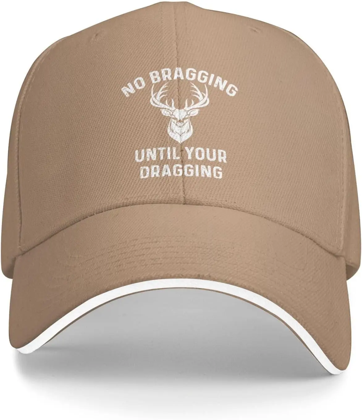 No Bragging Until Your Dragging  Hat for Men Baseball Hats Trendy Caps