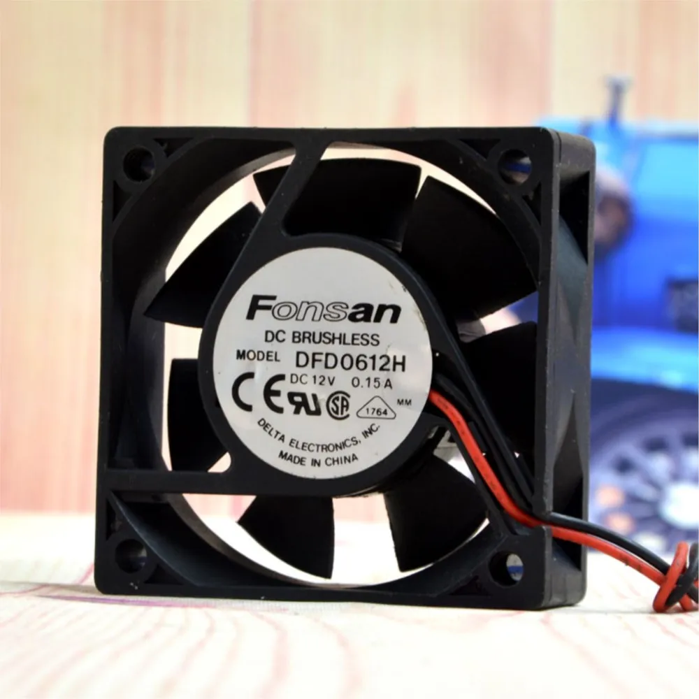 60mm 12V Cooling Fan DFD0612H Dual Ball Bearing for 2924M Switch & Industrial Use