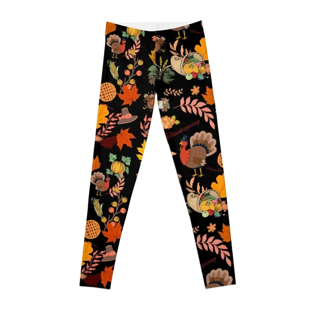 

Thanksgiving Pattern II Leggings sport legging legings for fitness Sports pants woman Womens Leggings