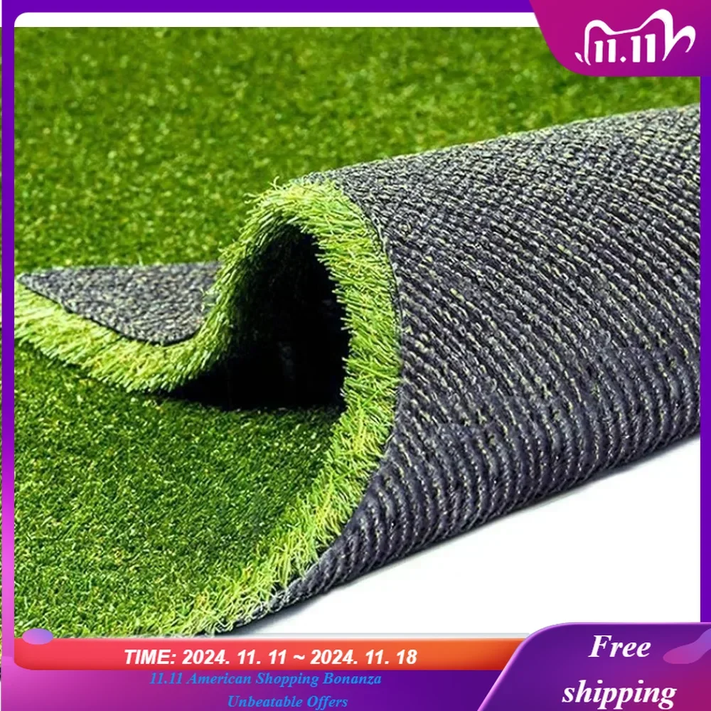 Artificial Turf 4FTX7FT Pet Dog Garden Backyard Balcony, Drainage Hole Indoor and Outdoor Artificial Grass Carpet