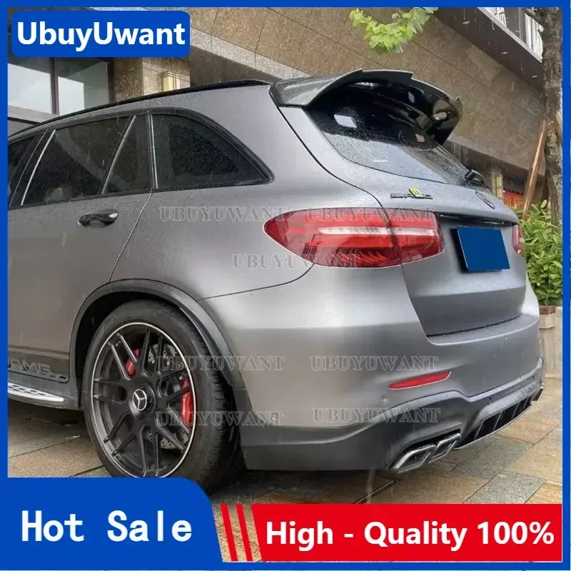 For Mercedes-Benz GLC CLASS W253 X253 GLC200 GLC220 GLC260 GLC250 GLC300 GlC450 ABS Plastic Unpainted Rear Wing Spoiler