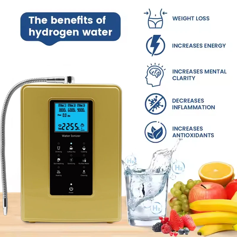 Japan Tech Alkaline Water Fiter Machine 5/7 Plate Ionized Water Purifier PH3.5-10.5 Kangen Alkaline Water Machine