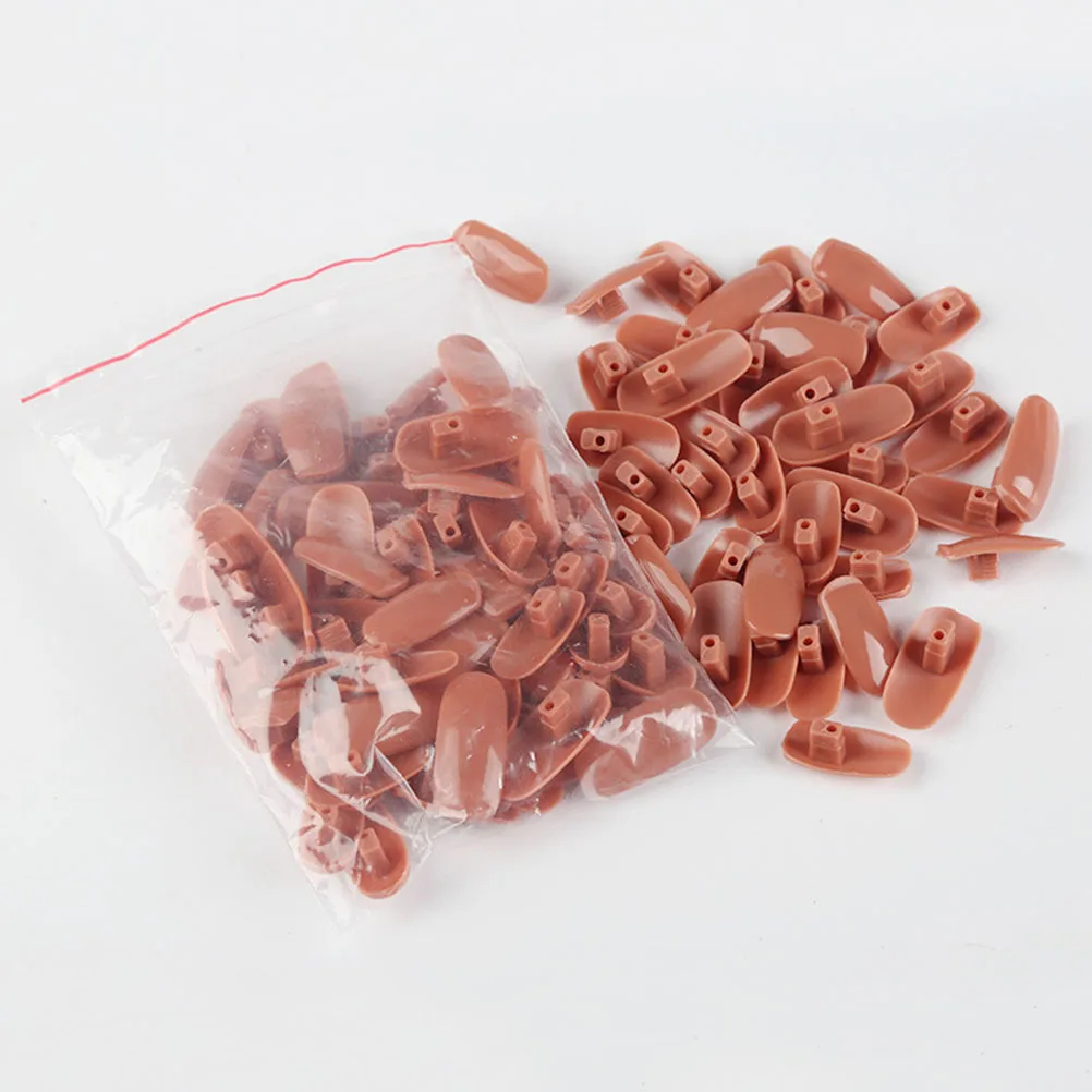 

1 set Nail Art Finger Model Joint Fake Finger Manicure Practice Tool Training Kit for Beginners Dip Powder False Tips Hand