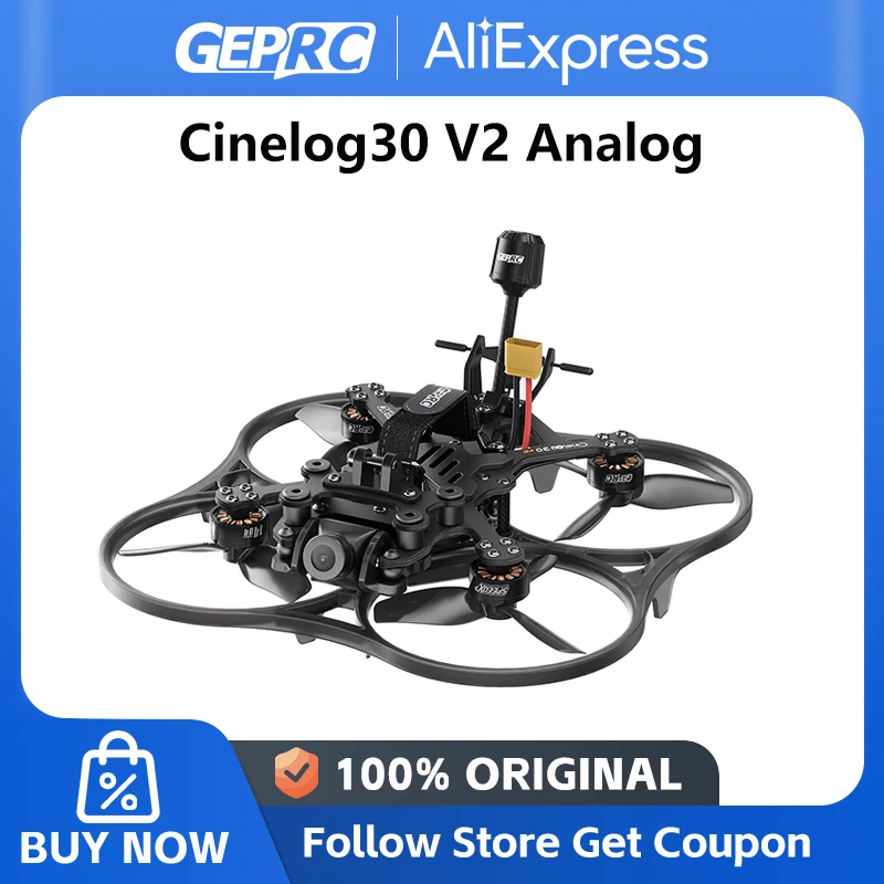 GEPRC Cinelog30 V2 التناظرية FPV تاكر F722 45A AIO FC 1404 3850KV Motors يطير ضوء FPV سباق الطائرة بدون طيار RC FPV كوادكوبتر