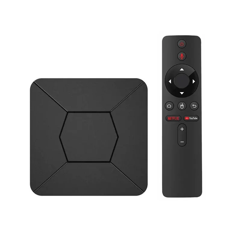 Frankreich auf Lager iatv q5 android tv box 2,4g/5g wifi bt 4. 0 all winner h313 2g 8g 5,0 m android 10 tvbox bt voice 4k 2 g8