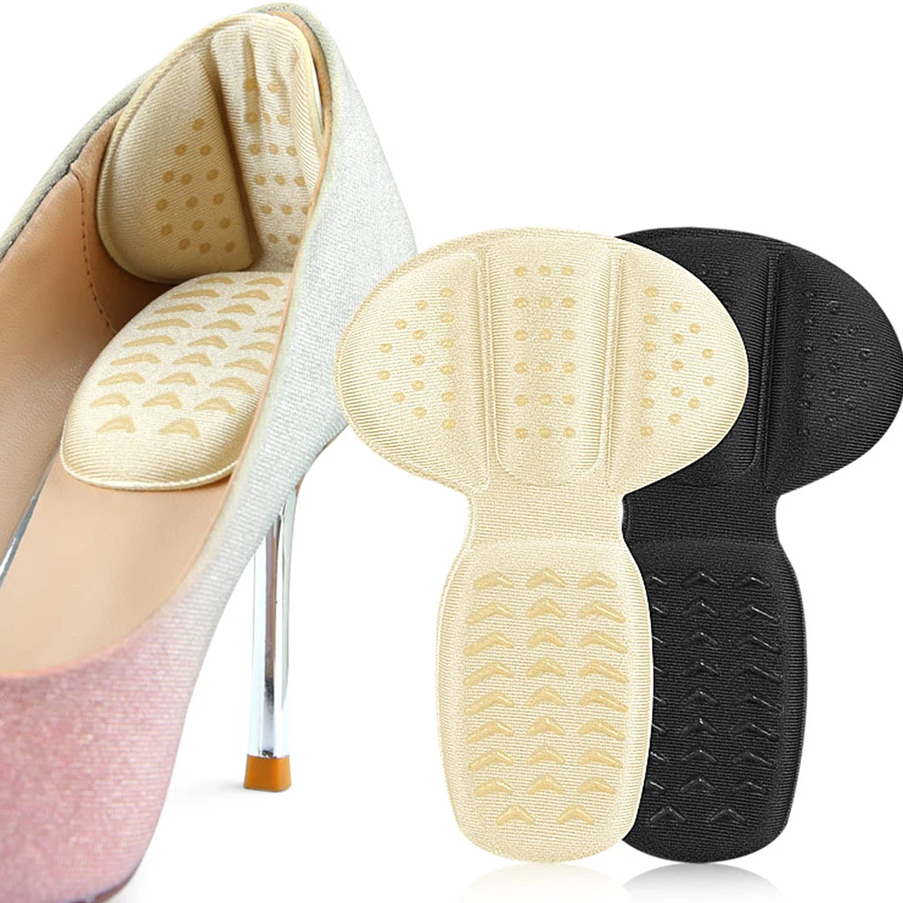 Accessories Non Slip Heel Stickers T-Shaped Pain Relief Heel Protection Feet Pads Size Reducer Soft Shoe Filler Foot Care Pad