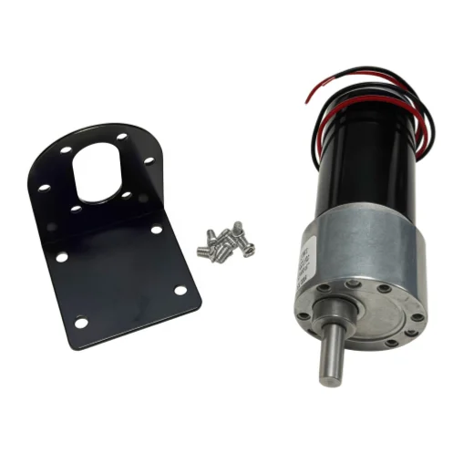 JGB37-31ZY Permanent magnet tubular motor with adjustable power supply, power connection cable, and reduction motor