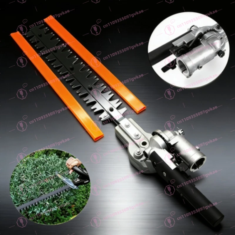 Hedge Trimmer Head 26mm/28mm 7/9 Spline 5.3mm Square High Pole Brush Grass Cutter Harvester Mower for Garden Tools Spare Parts