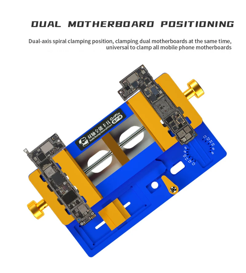 MECHANIC Double Bearing Fixture PCB Holder for iPhone Motherboard CPU Chip Dot Projector Module Repair Tools Rework Platform