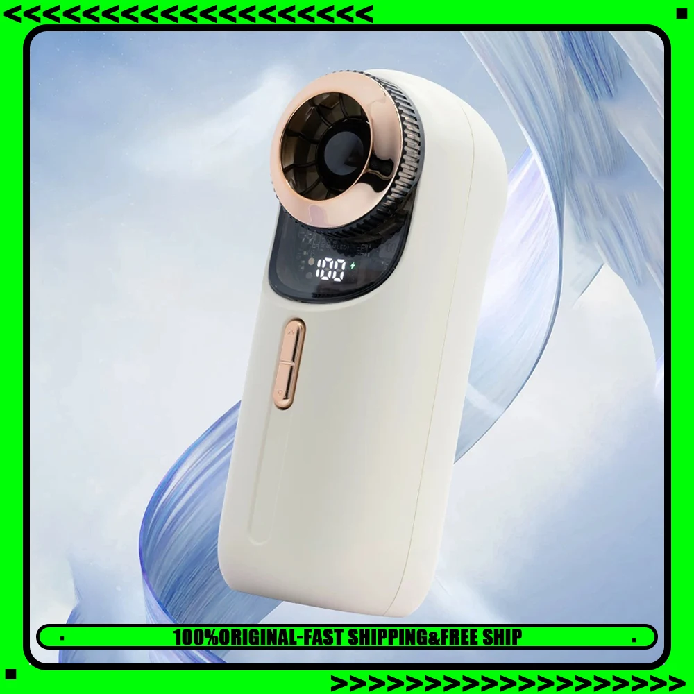 KINYILO LLD-F96 Handheld Fan 100 Th Gear Wind Power Handheld Small Fan Intelligent Digital Display Low Noise Light Weight Gifts