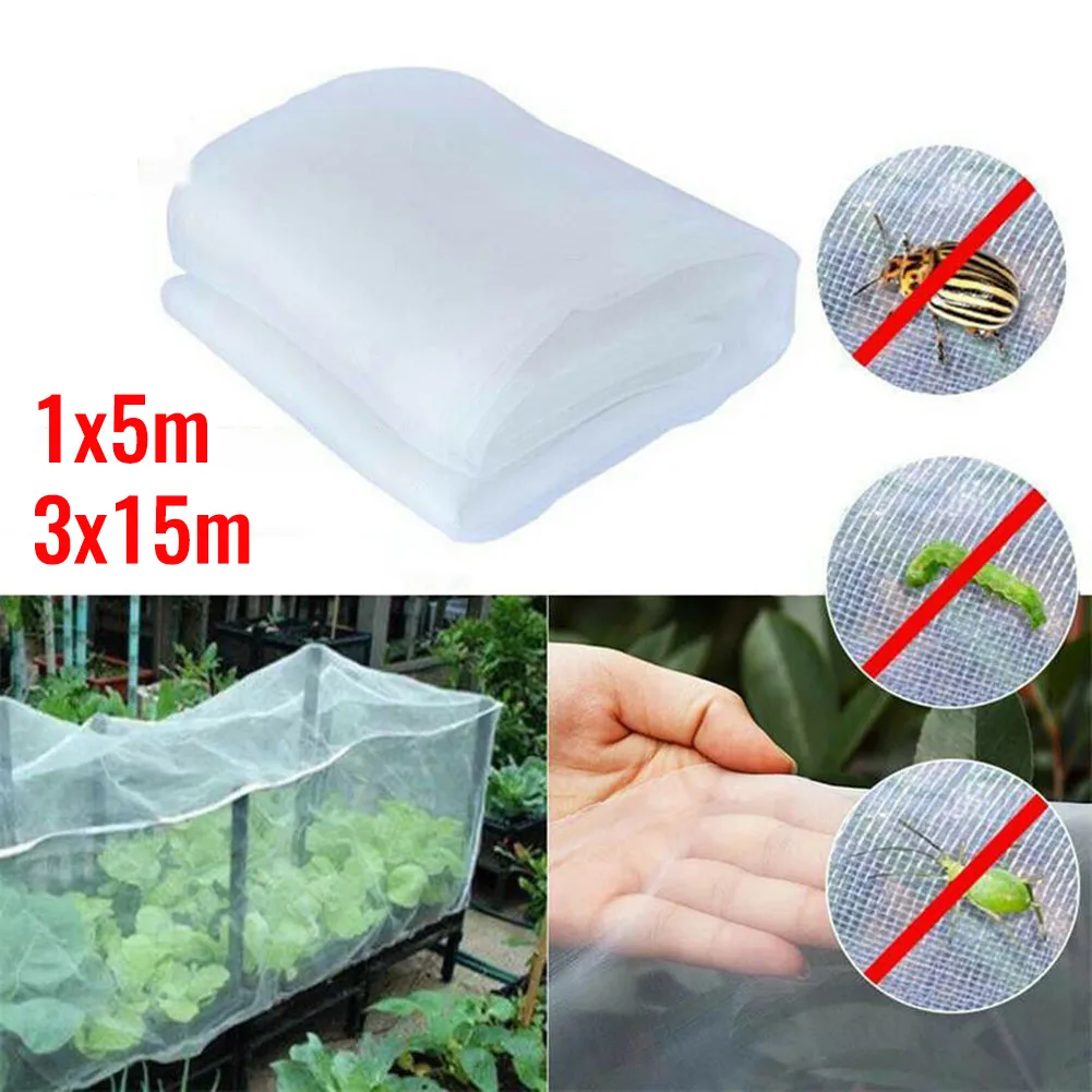 3m*15m Garden Protective Net Vegetables Tomato Pepper Strawberry Crops Plant Mesh Bird Insect Animal Protective Netting