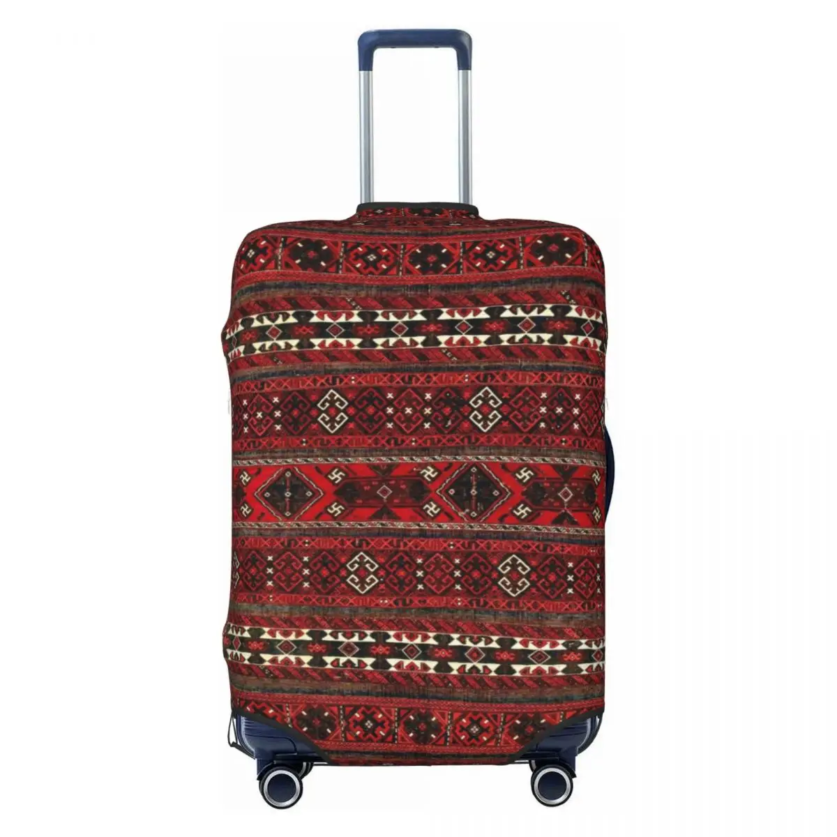 Baluch-funda de equipaje personalizada de tejido plano, cubierta protectora de maleta de Arte Turco Kilim, alfombra de Pakistán antigua, traje para 18-32 pulgadas