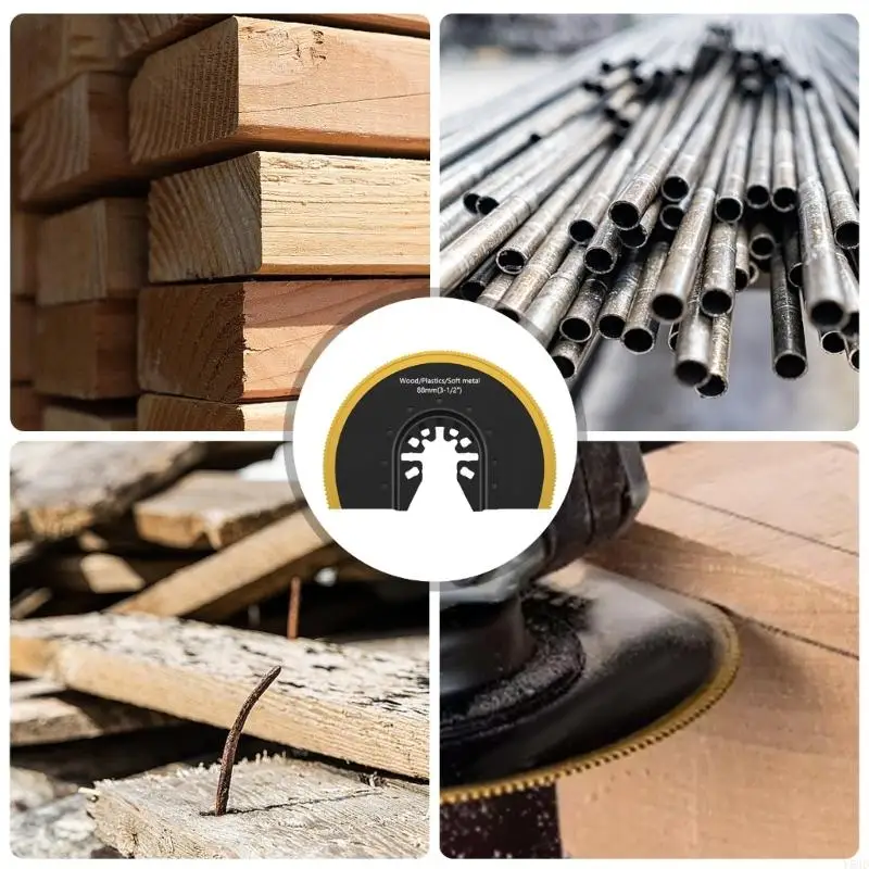 Y5GD 2Pcs Universal Semi Circular Oscillating Cutting Discs Set for Efficient Cutting