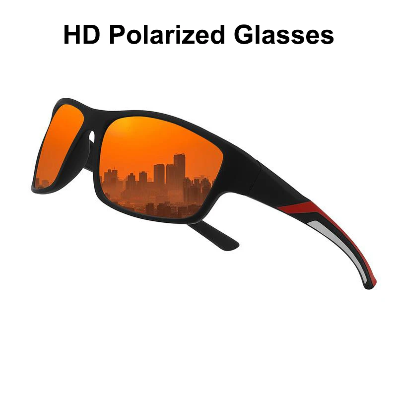

HD Polarized Bicycle Sunglasses Men UV400 Protection Riding Hiking Fishing Sunscreen Sunglasses Driving Night Vision Goggles
