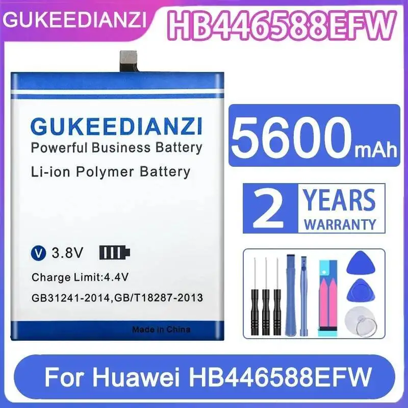 

5600 мАч HB446588EFW высокой емкости для Huawei Honor X20 SE 5G Chl-AN00, аккумулятор мобильного телефона, надежная замена