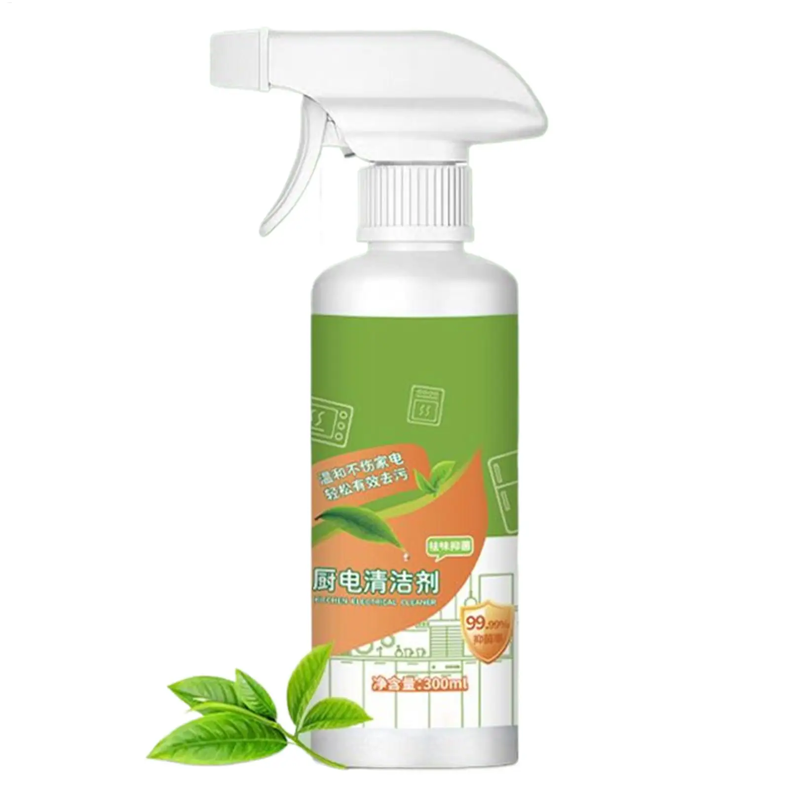Potente desengrasante de cocina de 300ml, corte en grasa resistente en estufa, horno y campana extractora para encimeras, electrodomésticos