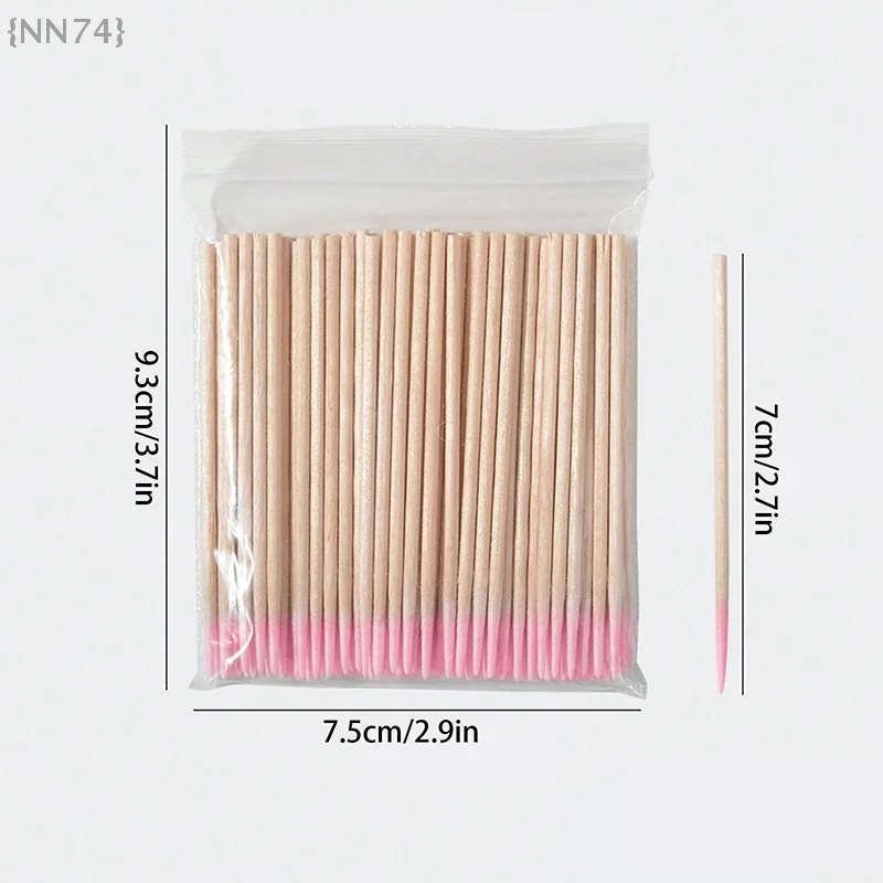 100 stuks wegwerp wattenstaafje microborstel wattenstaafje applicators voor wimperextensions make-up lijm verwijderen professionele schoonheidshulpmiddelen