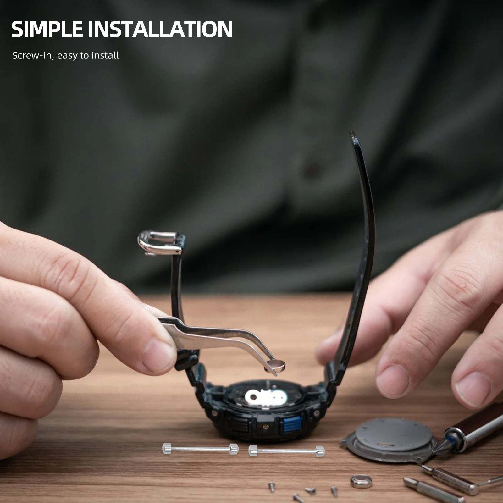 

2Pcs Watch Screw Tube 20mm Inner Diameter Steel Color Specially Designed for Watchmakers and Jewelers Watch Tube