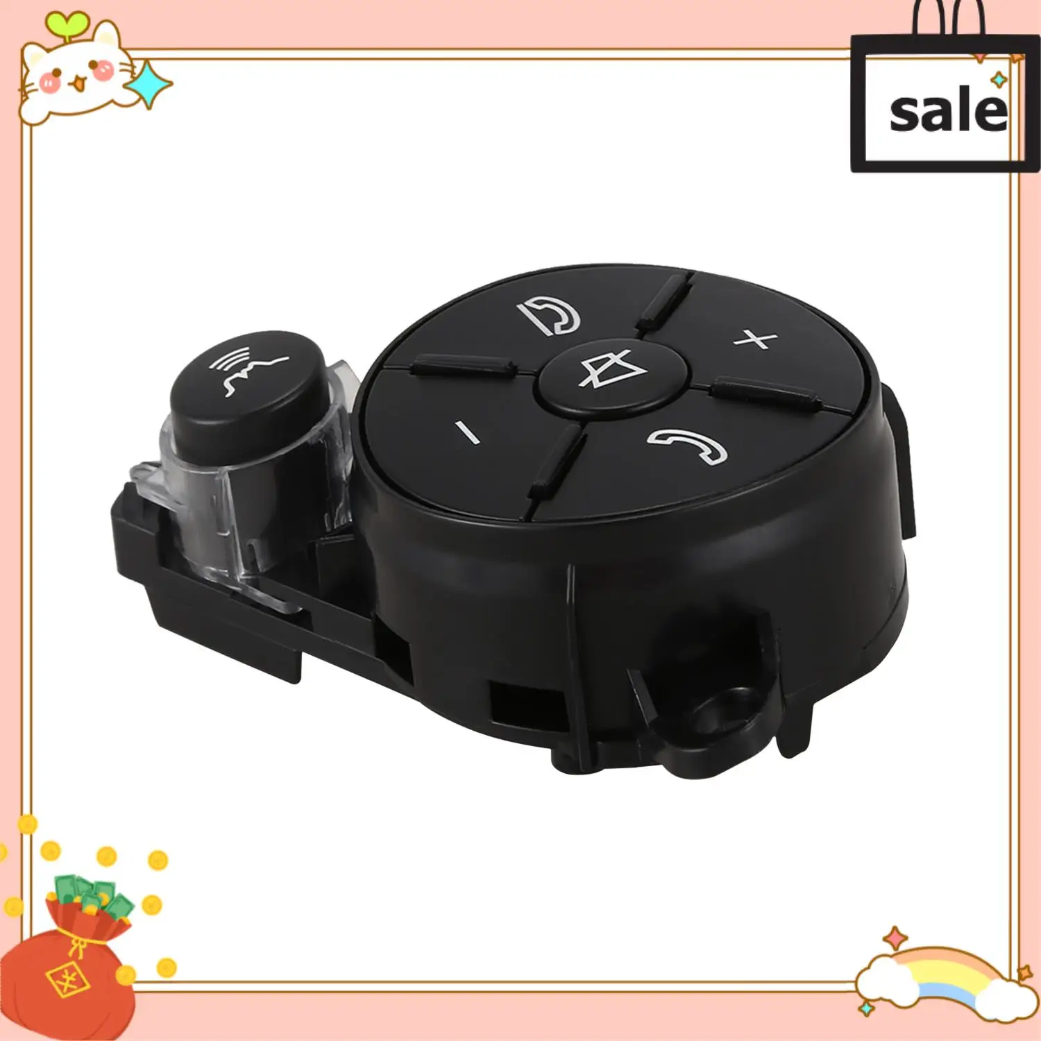 

NEW-Left+Right Car Inner Part Steering Wheel Worn Button Cover Switch For Mercedes For Benz W204 W212 C200 E260 E320 Glk260