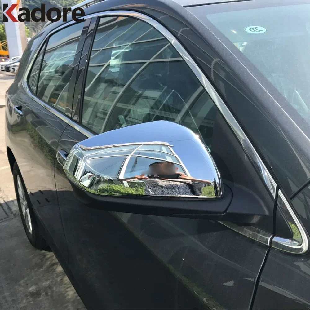 For Chevrolet Holden Equinox 2018 2019 2020 2021 Chrome Car Side Door Rearview Mirror Cap Cover Trim Exterior Accessories